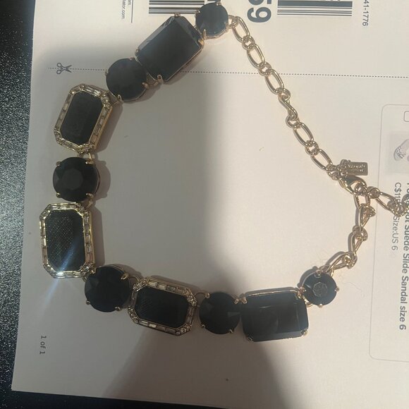 Kate Spade Jackpot Jewels black gold stone necklace - Picture 14 of 16